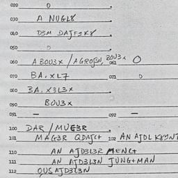 Eastern questionnaire, answ...
