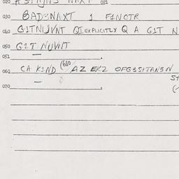 Eastern questionnaire, answ...