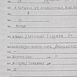 Eastern questionnaire, answ...