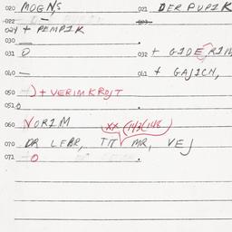 Eastern questionnaire, answ...