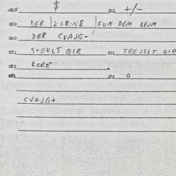 Eastern questionnaire, answ...