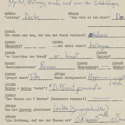 Western questionnaire, answ...