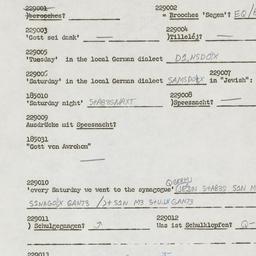 Western questionnaire, answ...