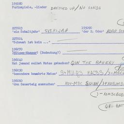Western questionnaire, answ...