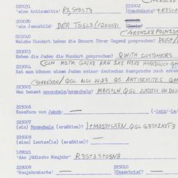 Western questionnaire, answ...
