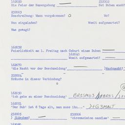 Western questionnaire, answ...