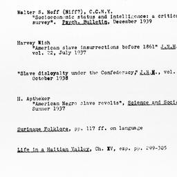 List of suggested reference...