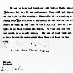 Memorandum from Gunnar Myrd...