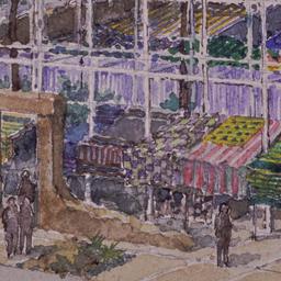 Perspective drawing, detail...