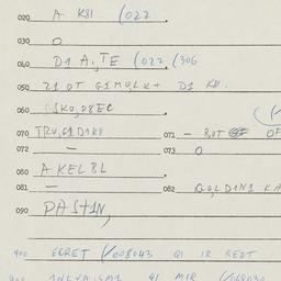 Eastern questionnaire, answ...
