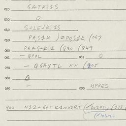Eastern questionnaire, answ...