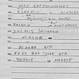 Eastern questionnaire, answ...