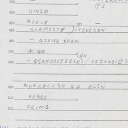 Eastern questionnaire, answ...