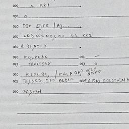 Eastern questionnaire, answ...