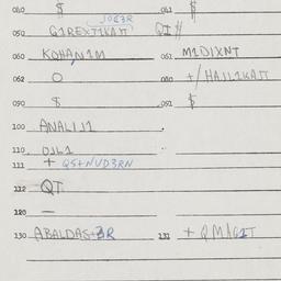Eastern questionnaire, answ...