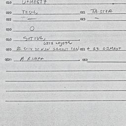 Eastern questionnaire, answ...