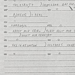 Eastern questionnaire, answ...