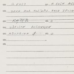 Eastern questionnaire, answ...