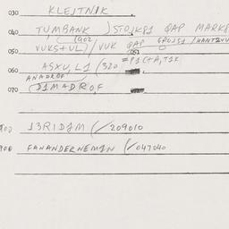 Eastern questionnaire, answ...