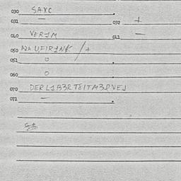 Eastern questionnaire, answ...