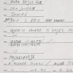 Eastern questionnaire, answ...