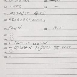 Eastern questionnaire, answ...