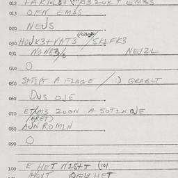 Eastern questionnaire, answ...