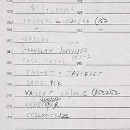 Eastern questionnaire, answ...