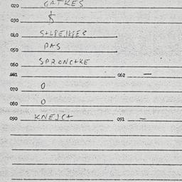 Eastern questionnaire, answ...