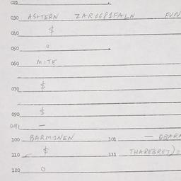 Eastern questionnaire, answ...