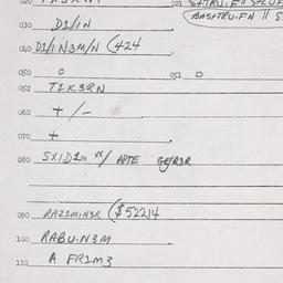 Eastern questionnaire, answ...