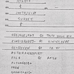 Eastern questionnaire, answ...