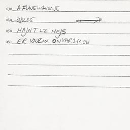 Eastern questionnaire, answ...