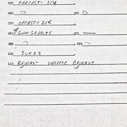 Eastern questionnaire, answ...