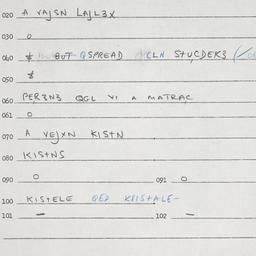 Eastern questionnaire, answ...