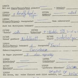 Western questionnaire, answ...