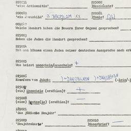 Western questionnaire, answ...