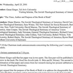 Minutes, 2001-04-25. The St...