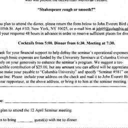 Announcements, 2002-04-12. ...
