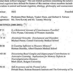Schedules, Cognitive & ...