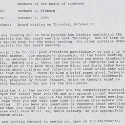 Board of Trustees - Sent to...