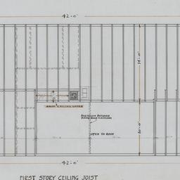 First floor ceiling joist plan