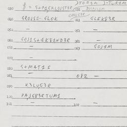 Eastern questionnaire, answ...