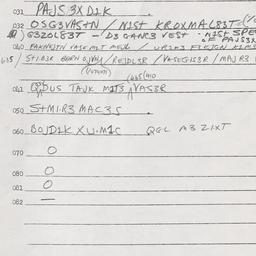 Eastern questionnaire, answ...