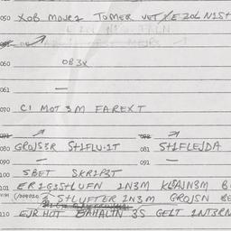 Eastern questionnaire, answ...