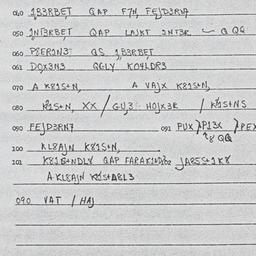 Eastern questionnaire, answ...