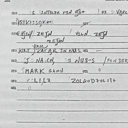 Eastern questionnaire, answ...