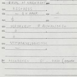 Eastern questionnaire, answ...