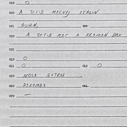 Eastern questionnaire, answ...