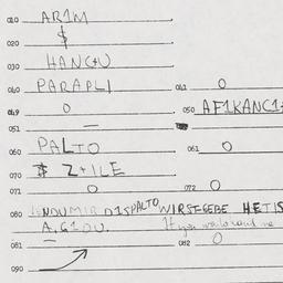 Eastern questionnaire, answ...